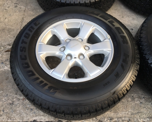 ล้อแม็ก ISUZU D-MAX Blue Power ขอบ 16 พร้อมยาง Bridgestone 245-70-16 ปลายปี 15