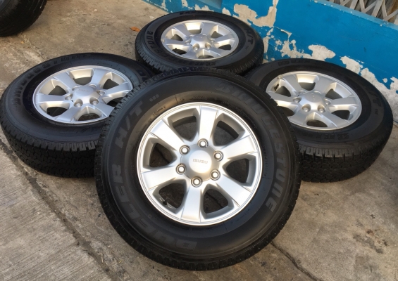 ล้อแม็ก ISUZU D-MAX Blue Power ขอบ 16 พร้อมยาง Bridgestone 245-70-16 ปลายปี 15