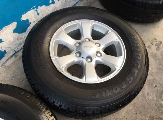 ล้อแม็ก ISUZU D-MAX Blue Power ขอบ 16 พร้อมยาง Bridgestone 245-70-16 ปลายปี 15