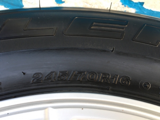 ล้อแม็ก ISUZU D-MAX Blue Power ขอบ 16 พร้อมยาง Bridgestone 245-70-16 ปลายปี 15