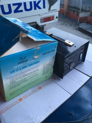 หม้อแปลงไฟจาก 200v/220V/240V ==> 110v ขนาด 2,000w ของ SUNDAR