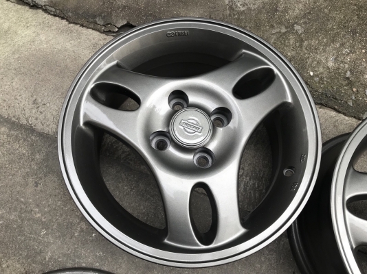 ล้อแม็ก 4รู100 ขอบ 14 สีเทากัน แม็กสวย