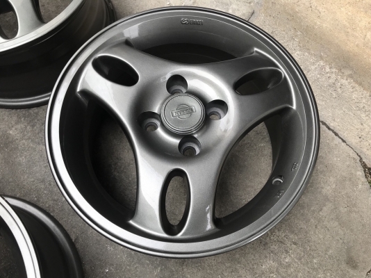 ล้อแม็ก 4รู100 ขอบ 14 สีเทากัน แม็กสวย