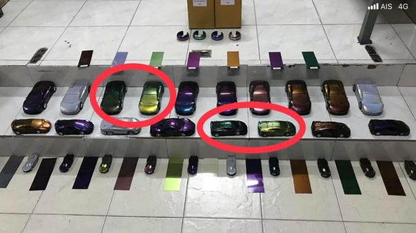 #สีเอฟเฟค #สีเหลือบ #สีเอฟเฟค #สีเหลือบ