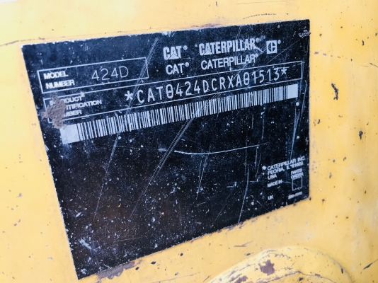 ขายรถตักหน้าขุดหลัง CAT424D เพลาเดี่ยว เอกสารเล่มทะเบียน