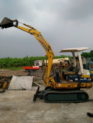 รถแบคโฮ KOMATSU PC15-6 รถเก่านอกนำเข้า ยังไม่เคยใช้งานในไทย ไฟฟ้าครบ ชม.การทำงาน 4000+ ชม. เครื่องดี ปั๊มดี พร้อมใช้งาน มีเอกสารใบอินวอยซ์