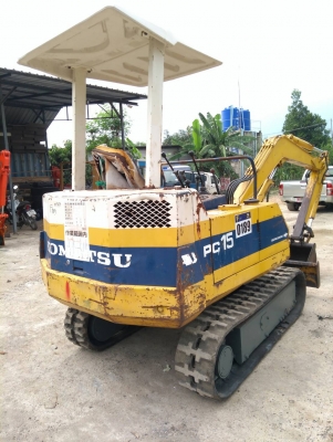 รถแบคโฮ KOMATSU PC15-6 รถเก่านอกนำเข้า ยังไม่เคยใช้งานในไทย ไฟฟ้าครบ ชม.การทำงาน 4000+ ชม. เครื่องดี ปั๊มดี พร้อมใช้งาน มีเอกสารใบอินวอยซ์