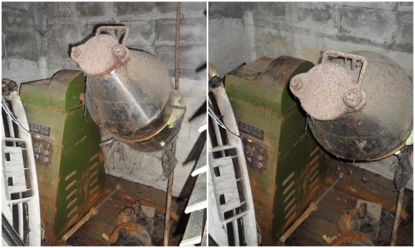 เครื่องผสมเม็ดพลาสติกBOSCO 50 กก. สภาพน้ำท่วม ควรเช็ค  ราคาตัวละ 8,000 บาท