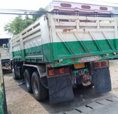 ขาย HINO 344 พ่วงแม่ลูก กระบะเหล็กสามมิตร รถปี 57