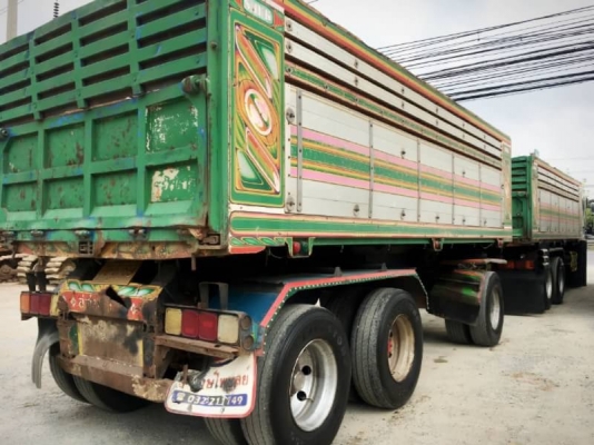 Hino mega เครื่อง 320 แรง ปี 49 แม่ลูกดัมพ์สหกิจ เครื่องเดิม สวยเดิมบาง พร้อมใช้งาน