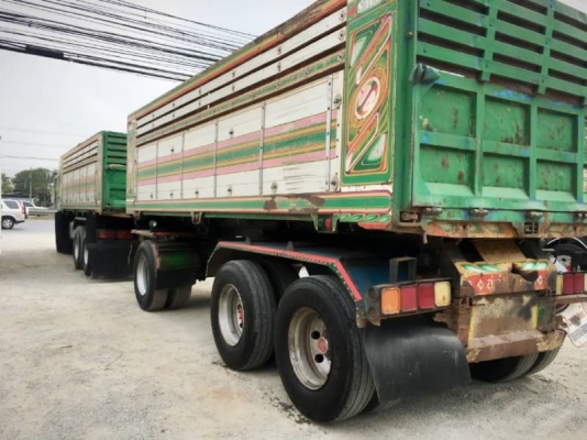 Hino mega เครื่อง 320 แรง ปี 49 แม่ลูกดัมพ์สหกิจ เครื่องเดิม สวยเดิมบาง พร้อมใช้งาน