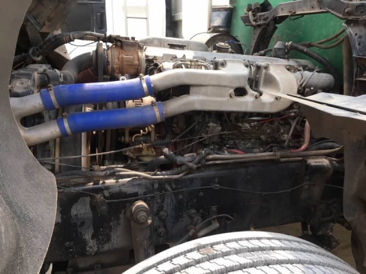 Hino mega เครื่อง 320 แรง ปี 49 แม่ลูกดัมพ์สหกิจ เครื่องเดิม สวยเดิมบาง พร้อมใช้งาน