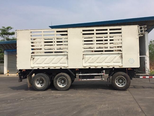 HINO เครื่อง 344 แรง ปลายปี 56 แม่ลูกกระบะสามมิตรไม่ดั้มพ์ สภาพเดิม ๆ เฟืองเร็ว ท้องอ่างมิเนียม ท่อเอส ล้อแม็ค แม่ยาว 6.20 ม. ลูกยาว 7 ม. สภาพยาง 70\% น้ำหนักบรรทุกได้ 32.5 ตัน