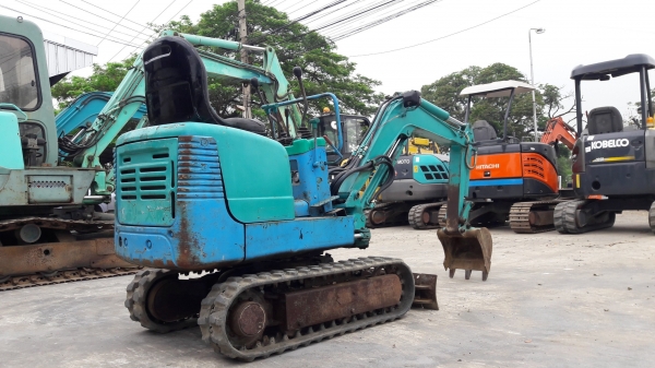 รถขุดโกเบลโก้ コベルコ Kobelco SK007 เก่าญี่ปุ่น 1ตัน สวย ขึ้นปิ๊กอัพได้!!!
