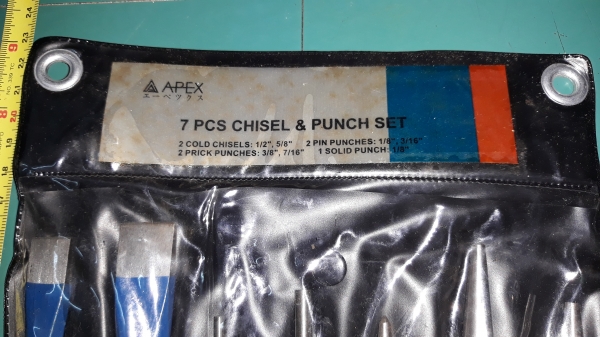 ขายชุดเหล็กส่ง เหล็กมาค เหล็กสกัด ชุด7ตัว APEX Made in Japan.ใหม่เก่าเก็บ