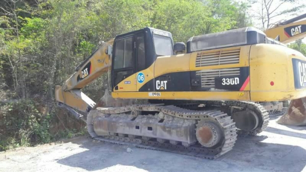 ขายรถแบคโฮ CAT 330 D เอกสารเล่ม ไมล์ 17000 ชม.ราคา 1380000