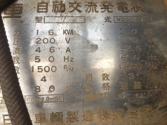 ขายตู้ปั่นไฟDenyo20kvaเก่าญี่ปุ่น ขายตู้ปั่นไฟDenyo20kvaเก่าญี่ปุ่น