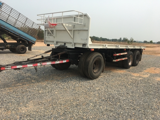 ขายหางพ่วงพื้นเรียบ3คานยาว7เมตร. สามมิตร