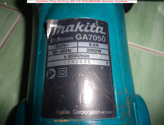 ขายเครื่องเจียร MAKITA รุ่น GA 7050 ขนาด 7&quot;