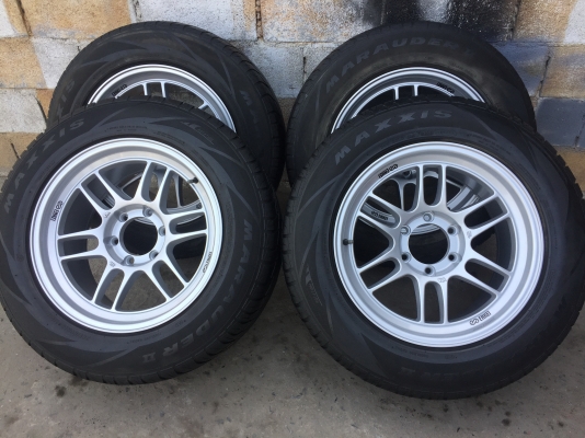 RPF1 ขอบ18 พร้อม ยางเปอร์เซ็นต์ MAXXIS 265 60 18 ขนาด 6 รู หน้า 9.5-10.5 แม็กใหม่แกะกล่อง ครบชุด 13900