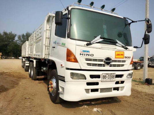 Hino mega 344 แรง ปี 53 แม่ลูกดัมพ์สามมิตร ลูก 3 เพลา รถหัวเดิมบาง เครื่องเกียร์ดี  คัสซีสวยๆ พร้อมใช้งานค่ะ