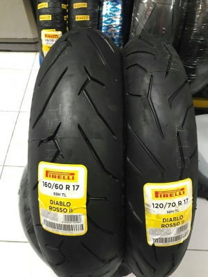 !!!จัดโปรฯ เร้าใจ อีกแล้ว Pirelli Rosso 2 ยางใหม่ 120/70/17+160/60/17 ถูกมาก