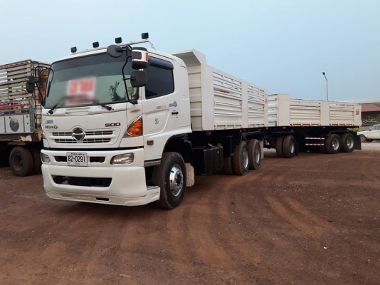 Hino 344 ปี 55 แม่ลูกดัมพ์สามมิตร ลูก 3 เพลาแท้  ยางเต็ม ทะเบียนพร้อม #มีสองพ่วงค่ะ