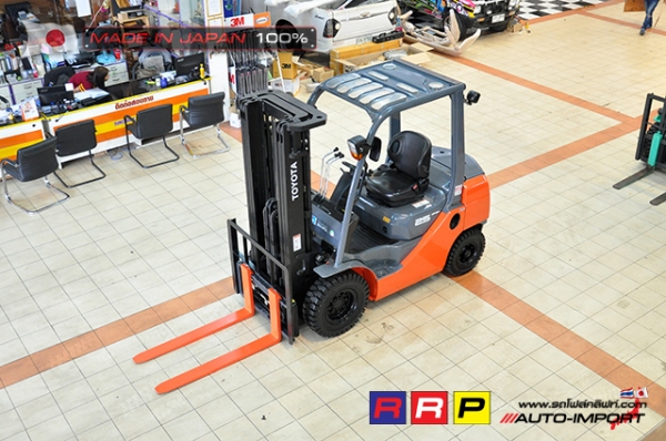 ขายรถโฟล์คลิฟท์มือสอง TOYOTA รุ่น 8FD25-41612 นำเข้าจากประเทศญี่ปุ่น 100\% ไม่เคยใช้งานในไทย ขายรถโฟล์คลิฟท์มือสอง TOYOTA รุ่น 8FD25-41612 นำเข้าจากประเทศญี่ปุ่น 100\% ไม่เคยใช้งานในไทย