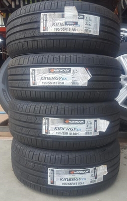 ยางใหม่ 195/55/15 ปี 18 Hankook Kinergy 4 เส้น5900บ.