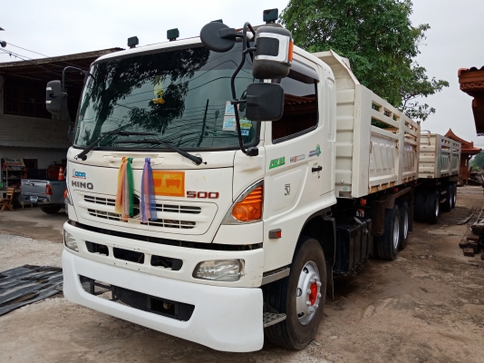 ขาย HINO 344 ปี 56 แม่-ลูกดั๊ม กระบะสามมิตร รถเดิมๆ