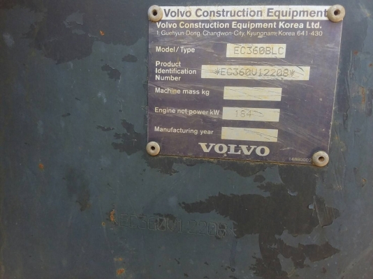 แบ็คโฮ Volvo EC360LC