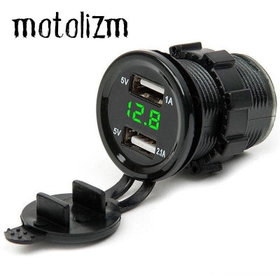 ที่ชาร์จ USB + วัดโวลท์ มอไซค์ ทุกรุ่น