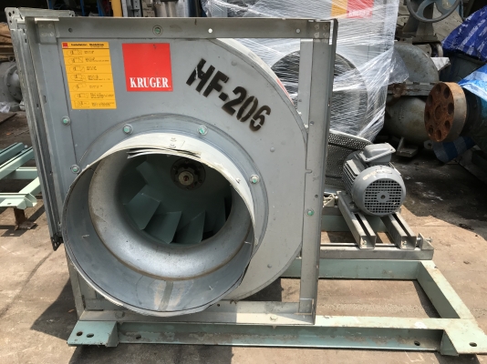 ขายพัดลมโบวเวอร์ดูด-เป่าอากาศ Kruger 3HP. 380V โครงสร้างใหญ่แข็งแรง ของใหม่เก่าเก็บ สวยมาก พร้อมใช้งาน