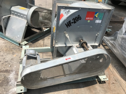 ขายพัดลมโบวเวอร์ดูด-เป่าอากาศ Kruger 3HP. 380V โครงสร้างใหญ่แข็งแรง ของใหม่เก่าเก็บ สวยมาก พร้อมใช้งาน