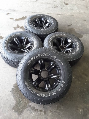 ล้อเล็บเหยี่ยว + Maxxis AT 265-70-16 ปลายปี14 สวยๆ1ชุด