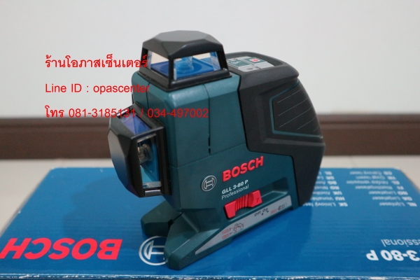 เลเซอร์กำหนดแนวเส้น BOSCH รุ่น GLL 3-80 P ของใหม่ พร้อมขาตั้ง Bosch BT-150 และซอง กล่อง คู่มือครบ เลเซอร์กำหนดแนวเส้น BOSCH รุ่น GLL 3-80 P ของใหม่ พร้อมขาตั้ง Bosch BT-150 และซอง กล่อง คู่มือครบ