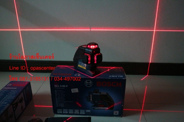 เลเซอร์กำหนดแนวเส้น BOSCH รุ่น GLL 3-80 P ของใหม่ พร้อมขาตั้ง Bosch BT-150 และซอง กล่อง คู่มือครบ เลเซอร์กำหนดแนวเส้น BOSCH รุ่น GLL 3-80 P ของใหม่ พร้อมขาตั้ง Bosch BT-150 และซอง กล่อง คู่มือครบ