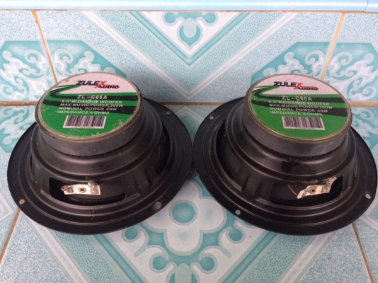 6.5"Zulex ขายคู่ละ 450 บาท ใช้งานปกติ สนใจ0892425454 อยู่สระบุรี 6.5"Zulex ขายคู่ละ 450 บาท ใช้งานปกติ สนใจ0892425454 อยู่สระบุรี