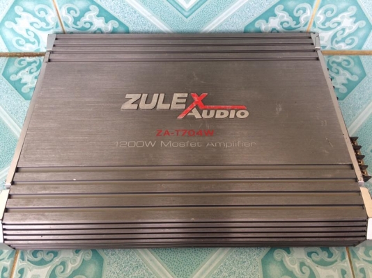แอมป์4ch zulex ขาย 950 บาท ใช้งานปกติทุกชิ้น สนใจ0892425454 อยู่สระบุรี