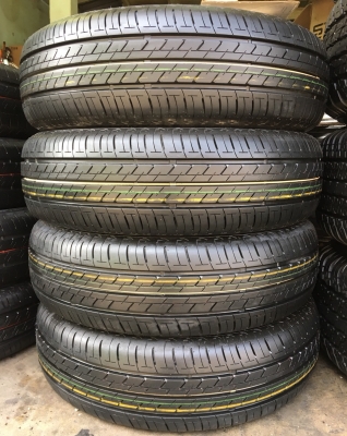 ยางใหม่ป้ายแดง 185-65-15 Bridgestone ตุ่มอลัง เส้นสีจัดๆ