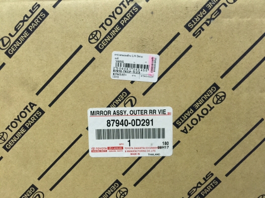 ขายกระจกมองข้างรถยนต์ TOYOTA รุ่น YARIS ปี06 แท้ศูนย์