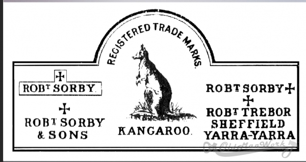 สิ่วกลึง Vintage Robert Sorby รุ่น &quot;KANGAROO&quot; มีดกลึงยาวรวมประมาณ 17 นิ้ว 1 ชุดมี 6 เล่ม น