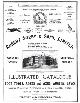สิ่วกลึง Vintage Robert Sorby รุ่น &quot;KANGAROO&quot; มีดกลึงยาวรวมประมาณ 17 นิ้ว 1 ชุดมี 6 เล่ม น