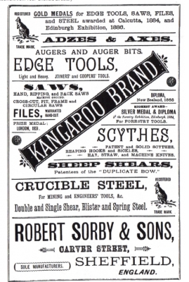 สิ่วกลึง Vintage Robert Sorby รุ่น &quot;KANGAROO&quot; มีดกลึงยาวรวมประมาณ 17 นิ้ว 1 ชุดมี 6 เล่ม น
