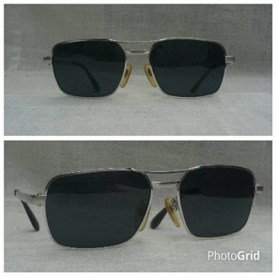 แว่นตาเทพเจ้าของชาวเยอรมัน ทองขาว (White Gold Filled) 10 K ล้ำค่า ! หายาก ! ยุค &#039;60s โมเดลสุดหล