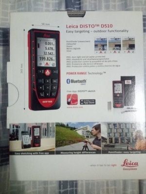 ขายกล้องวัดระยะเลเซอร์ LEICA DISTO D510 ของใหม่ใช้ครั้งเดียว ขายกล้องวัดระยะเลเซอร์ LEICA DISTO D510 ของใหม่ใช้ครั้งเดียว