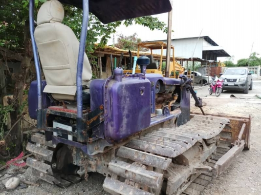 KOMATSU  D20-3  + รถบดล้อยาง 7ล้อ