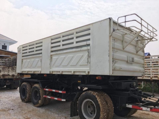 Hino 344 ปี 55 แม่ลูกดัมพ์สามมิตร ลูก 3 เพลาแท้ เครื่อง/เกียร์เดิม ยางเต็ม ทะเบียนพร้อม