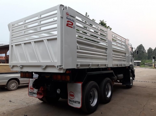 Isuzu 360 แรง ปี 58 แม่ลูกดัมพ์สามมิตร ยางเต็ม เดิมๆ ไมล์น้อย พร้อมใช้งาน