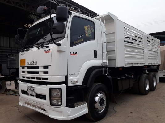 Isuzu 360 แรง ปี 58 แม่ลูกดัมพ์สามมิตร ยางเต็ม เดิมๆ ไมล์น้อย พร้อมใช้งาน